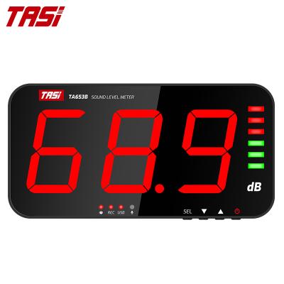 China TASI TA653B Sound Level Meter, Decible Meter, Large USB Real Time Wall Mounted Sound Level Meter 323x173x40mm (Width x Length x Digital LCD Size) for sale