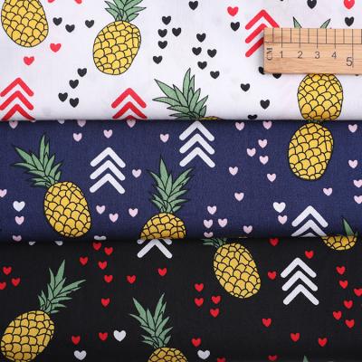 China Anti-Static Fruit Printing Fat Quarters Twill Fabric Bundles 100% Cotton For Patchwork Bundle for sale