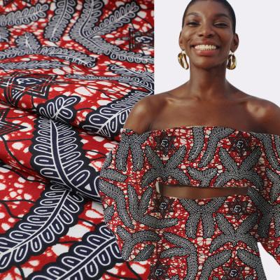 China 100% African Cotton Wax Print Anti-Static Hitarget Block Real African Ankara Fabric for sale