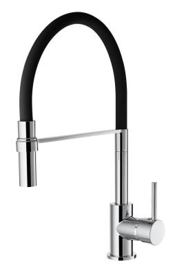 China 35mm Cartridge Kitchen Mixer Faucet 360 Degree Silicon Spout Chrome for sale