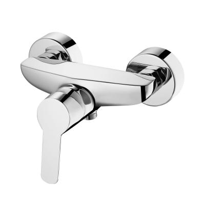 China Mirror Chrome Contemporary Shower Mixer Faucet With 35mm Ceramic Cartridge for sale