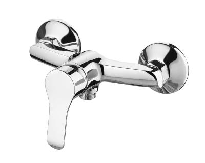 China 0.5 Bar Bath Mounted Shower Mixer Ceramic Cartridge Single Lever Wall Mixer Faucet for sale