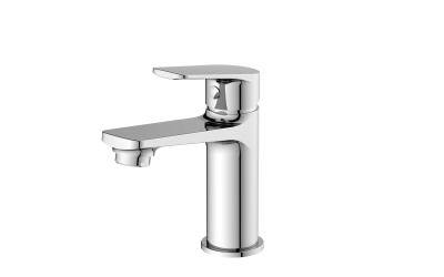 China Ceramic Valve Core Contemporary Brass Body Basin Faucet 35mm Cartridge Hot Cold Water Mixer for sale