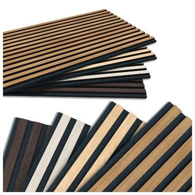 China Modern Factory Manufacture Various Acoustic Wall Slat Akustik Wood Panel for sale