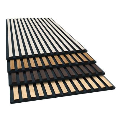 China Environmental Protection Guaranteed Quality Appropriate Price Studio Equipment Slat Soundproof Wall Panel for sale