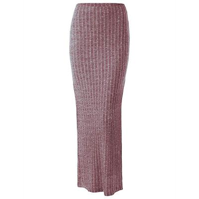 China New Design Ladies Long Popular Mature Woman Winter Plus Size Custom Knitted Skirts for sale