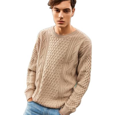 China Autumn Korean Fresh Sweater Men's Good Quality O Neck Sweater Anti-Shrink For Men for sale