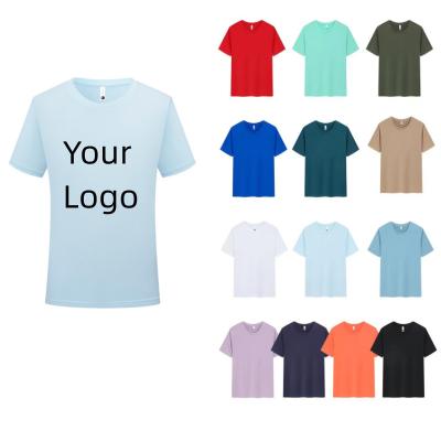 China Anti-wrinkle sales promotion custom simple logo solid color pique polyester empty embroidery washed T-shirt cotton T-shirts women's shirts for sale