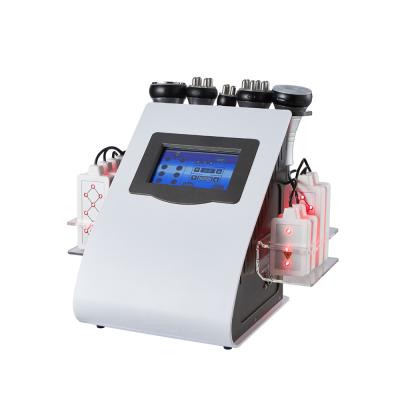 China High Quality Portable 6 in 1 Vacuum RF Cavitation Body Slimming Lipo Laser Fat Burning Machine Weight Loss for sale