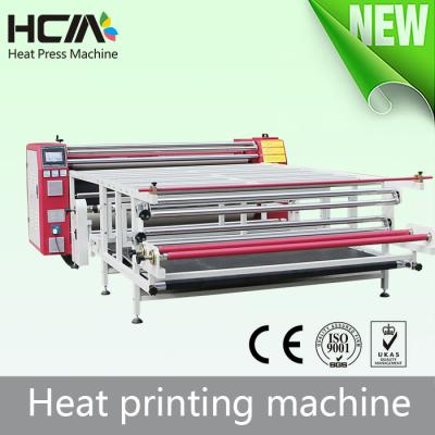 China Large Format Oil Roll To Roll Multifunctional Roller Textile Sublimation T-shirt Heat Transfer Printing Fabric Rotary Press Machine for sale