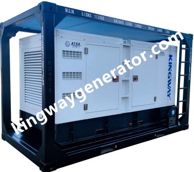 China 100KW ATEX Three Phase Zone 2 Area Ex Proof Diesel Generator Set Mounted In DNV 2.7-1 Skid Frame EADG125-EX2 for sale