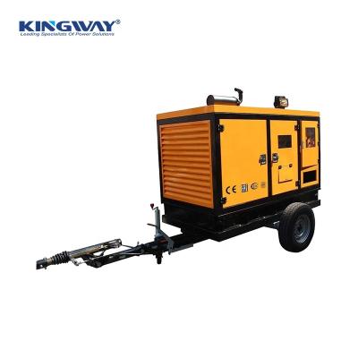 China ISO 3phase 50hz 1500rpm water cooled silent trailer CE diesel generator 16kw 20kva Deutz industry DE22D5 for sale