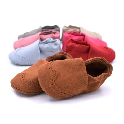 China Lovely New Style PU Suede Toddler Soft Sole Infant Walking Shoe Babies Boy Girls Round Leather British Casual Shoes for sale