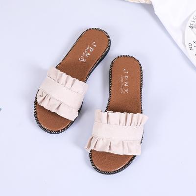 China Fashion Trend Slide Slippers Outdoor Flat Sandals Shape Summer Commercial Slippers For Women Beach Antiskid Slippers For Female Ladies for sale