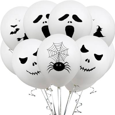 China Latex Balloon 10PCS/BAG Halloween Customize Party Decoration Skeleton Balloon Skull 12inch Latex Balloon Printing Amazon Hot Sale for sale