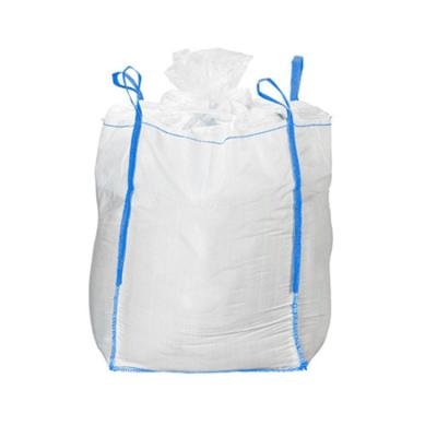 China Breathable Silica Sand Packing Bag Jumbo Top Skirt Large Leak Proof Bag For Sand Building Materials for sale