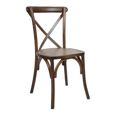 China Modern Antique Classic Cross Back Chair X Back Chair With Rattan Seat for sale