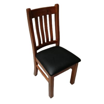 China Durable American Style Home Dining Chair Solid Wood With PU Leather Cushion for sale