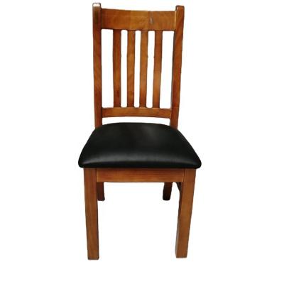 China Durable Solid Wood Home Dining Chair With Leather Cushion for sale