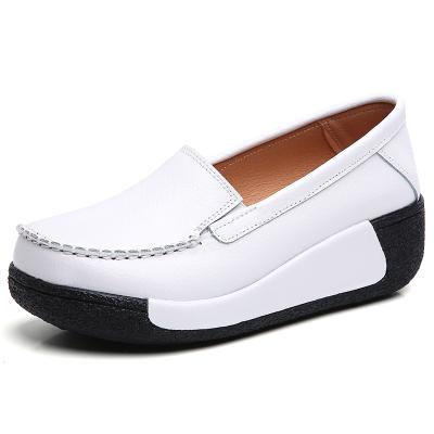 China Fashion Trend XIDISO New Style Genuine Leather Women's Shoes All-match Soft-soled Casual Non-slip Shoes for sale