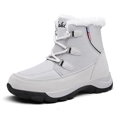 China Fashion Trend Winter Boots New Product Sport Woman White Leather Shoes Heighten Snow Boots for sale