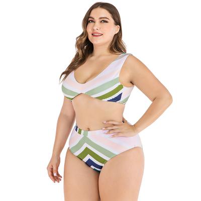 China 2021 Ladies Swimwear Breathable Hot Selling Bikini Wholesales Plus Size Two Piece Swimwear For Woman for sale