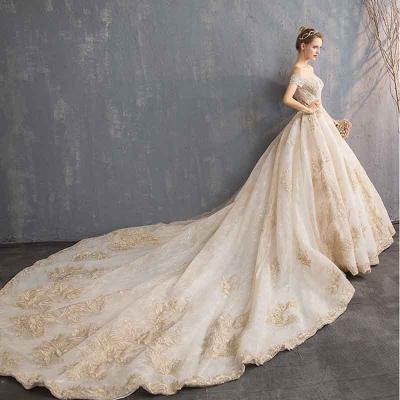 China Real anti-static embroidery evening dress images long wedding dress 2021 for women party dress wholesale for sale