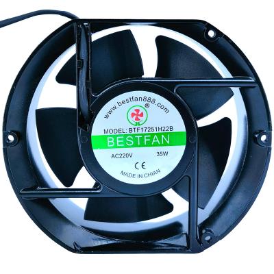 China Bestfan 17251 Fan 110V 220V 380V AC 220V Hotels 17251 Waterproof Aluminum Plastic Frame Blade Brushless Fan for sale