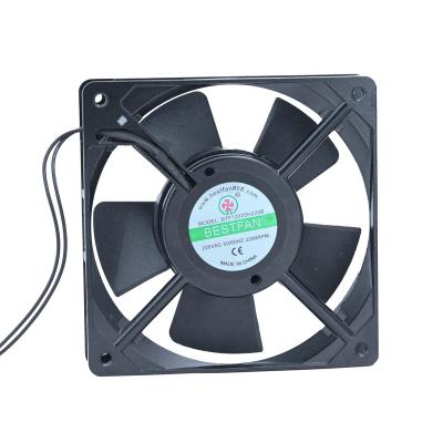 China Hotels 12025 AC 220V Fan 110V 220V Double Ball Bearing Low Noise AC Fan 12025 for sale