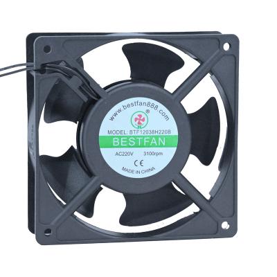 China Wholesale Bestfan 12038 Low Noise Industrial Axial Fan Brushless Fan 12038 AC 220V Sleeve Bearing Fan for Hotels for sale