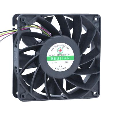 China Bestfan 12038 Dual High Speed ​​Brushless Dc Fan Axial Fan DC Air Cooling Fan Hotels 12038 Ball Bearing PWM RG FG 12V 24V 48V for sale