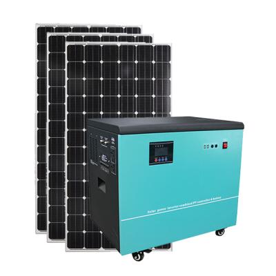 China 5kwh home large capacity power station lifepo4 solar panel rechargeable solar energy system for home for sale