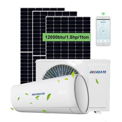 中国 Full DC Tech Best Selling 12000btu AC DC Hybrid Solar Panel Air Conditioner Split Solar Wall Mount 販売のため