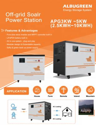 Κίνα Complete Home Off Grid Portable Solar Generator 5KW MPPT LifePO4 Battery For Home προς πώληση