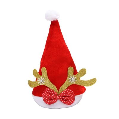 China Free Shipping Modern Christmas Reindeer Horn Hat Made Of Comfortable Pleuche For Xmas Holiday Party for sale