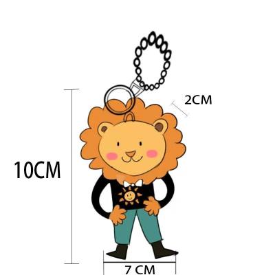 China Plush Maker Custom Design Your Own Key Logo Shape Anime Plush Mini Animal Toy Student Bag Chain Pendant for sale