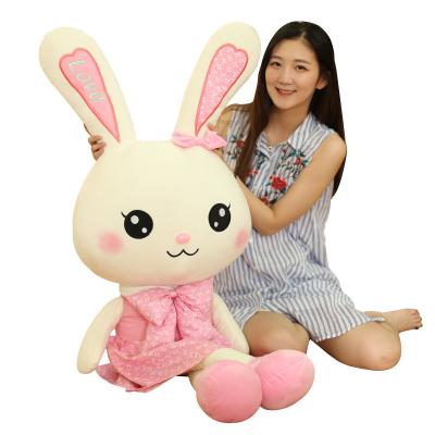 China Custom Colorful Rabbit Plush Ear Long Fee Cozy Plush Ear Stuffed Toy Rabbit Toy For Easter Festival for sale