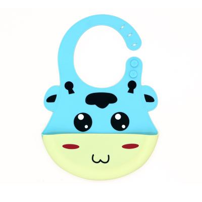 China New Fashion Custom Silicone Waterproof Printing Bibs Antibacterial Mix Color Silicone Products Baby Bibs for sale