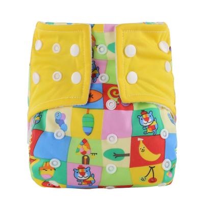 China Wholesale New Design Cartoon Cloth Diaper Baby Cloth Diaper Pocket Training Pants Reusable Waterproof Diaper Cartoon Washable Training Pants for sale