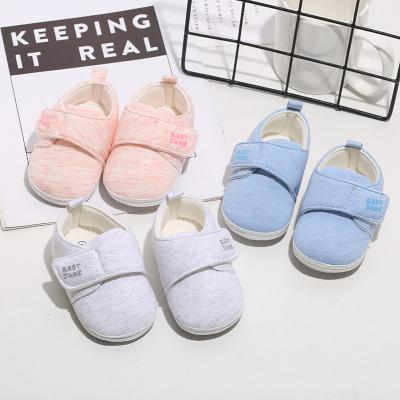 China Hot Selling New Infant Toddler Baby Spring Baby Shoes Flat Cotton Soft Bottom Shoes Manufacturers for sale