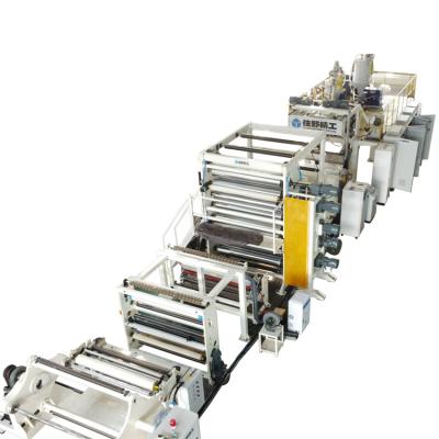 China New Generation Longitudinal Stretching Paper Extrusion Stone Film Machinery Production Line for sale