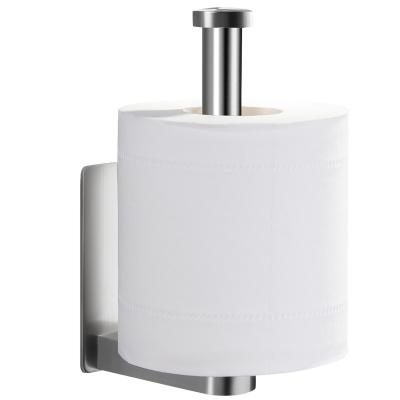 China Self Adhesive No Drilling Wall Mounted Toilet Paper Holder, Self Adhesive Stainless Steel Tissue Holder For Bathroom for sale