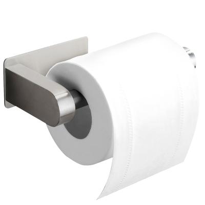 China Factory Wholesale Self Adhesive Toilet Paper Holder 304 Stainless Steel Paper Towel Holder Wall Mounted Use In Bathroom for sale