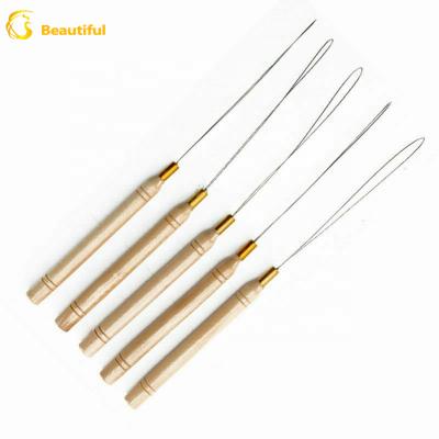 China Wholesale Wood Special Hook Accessories Hook Loop Hairdressing Equipment Multi Stain Hair Styling Extension Tools for sale