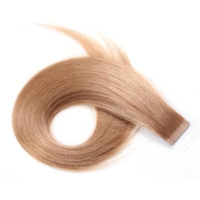 China Supplier #27 Premium Light Brown Silky Straight Raw Cambodian Remy Human Hair Silky Straight Wave 100% Straight Tape In Hair Extensions for sale