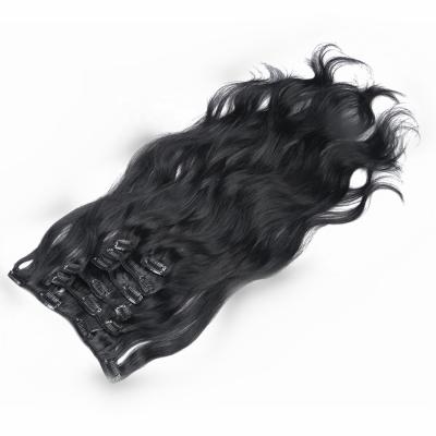 China High Quality Hot Selling Remy Human Hair Expression 1B 26 Inch Body Wave 20 Inch Long Clip-in Hair Extensions for sale