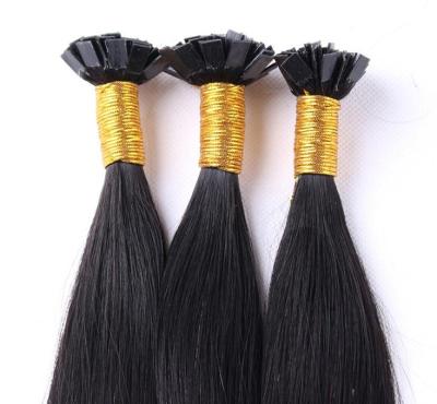 China 100% Brazilian Virgin Hair Silky Straight Wholesale Silky Straight Flat Tip Hair Extension for sale