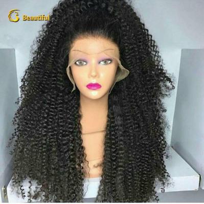 China Wholesale Afro Wave Brazilian Kinky Curly Full Lace Hair Wigs With Baby Hair For Black Women for sale