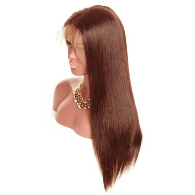 China Wholesale Grade Silky Straight Human Hair 10a Brazilian Straight 100% Swiss Wave Full Lace Wig With Baby Hair for sale