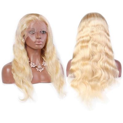 China Wholesale Body Wave Body Wave Color Blonde Wig 613 Glueless Virgin Full Lace Human Hair Wig for sale